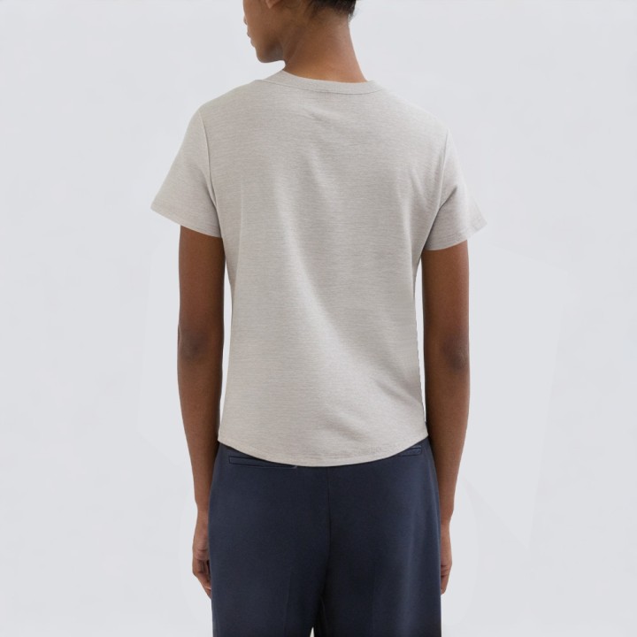 High-quality cotton blank round neck short sleeve
