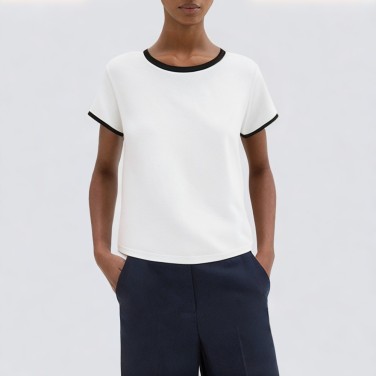 Summer loose cropped top short sleeve t-shirt
