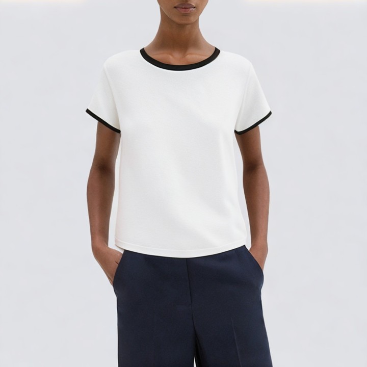 Summer loose cropped top short sleeve t-shirt