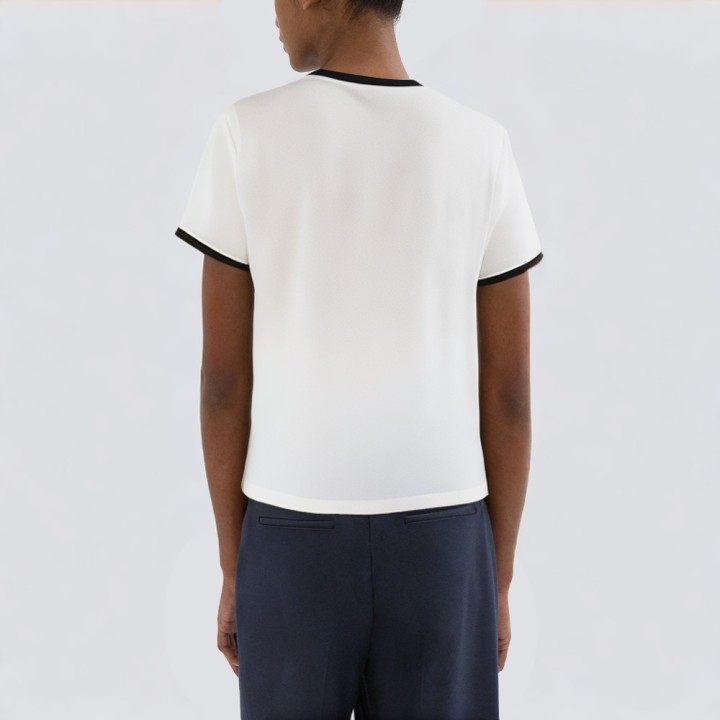 Summer loose cropped top short sleeve t-shirt