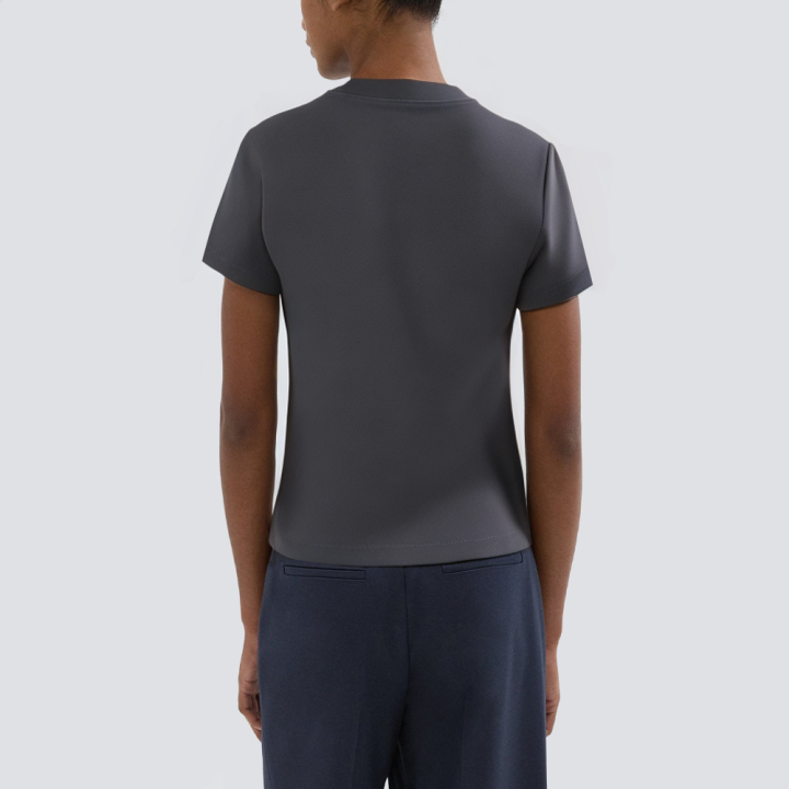 Round neck casual hollow short sleeve women's T-shirt