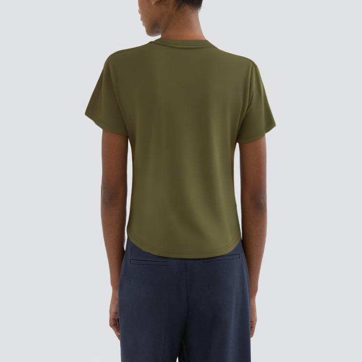 Casual round neck half sleeve women's T-shirt