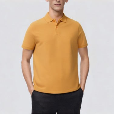 Casual street wear short-sleeved men's polo shirt