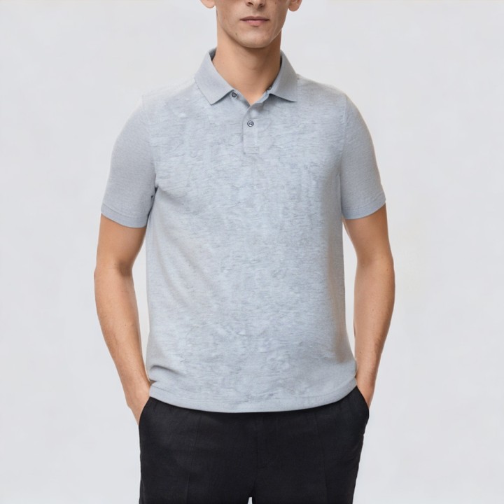 Street wear blank quick-wash men's polo shirt