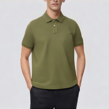 Summer high-quality cotton polo shirt