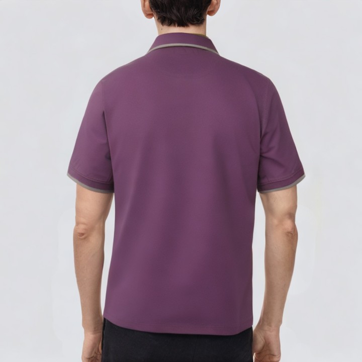 Plain blank polyester washed polo shirt