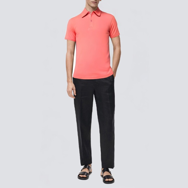 Lapel solid color casual Polo shirt