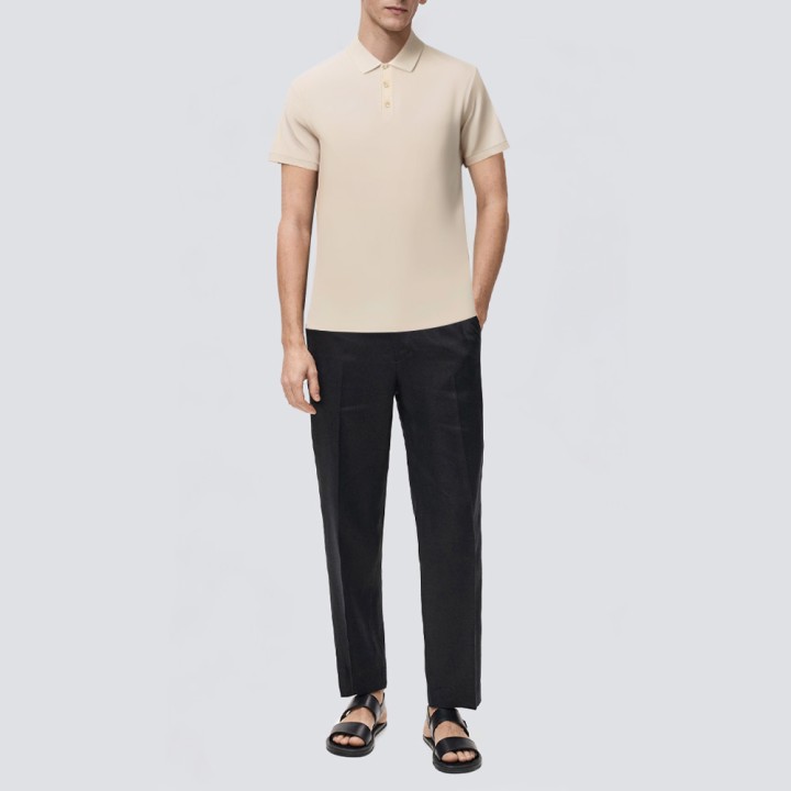 Breathable and comfortable microfiber polo shirt
