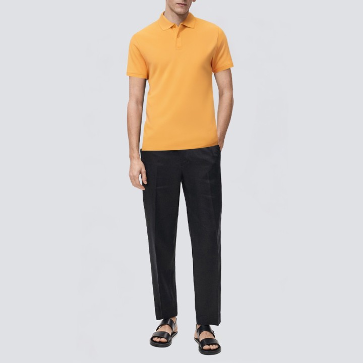Casual street wear short-sleeved men's polo shirt