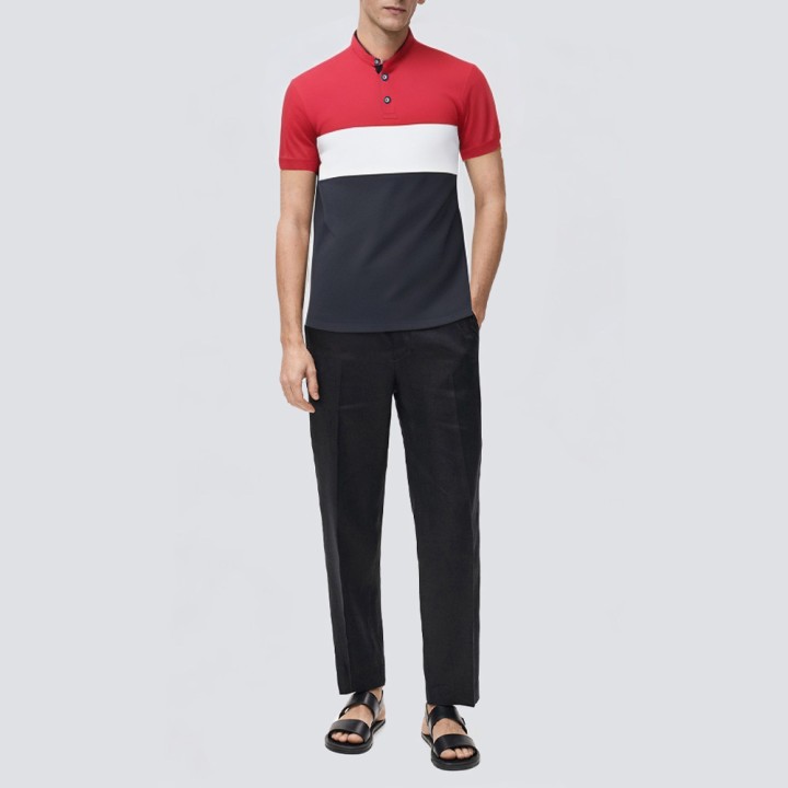 Breathable plain shirt soft polo shirt