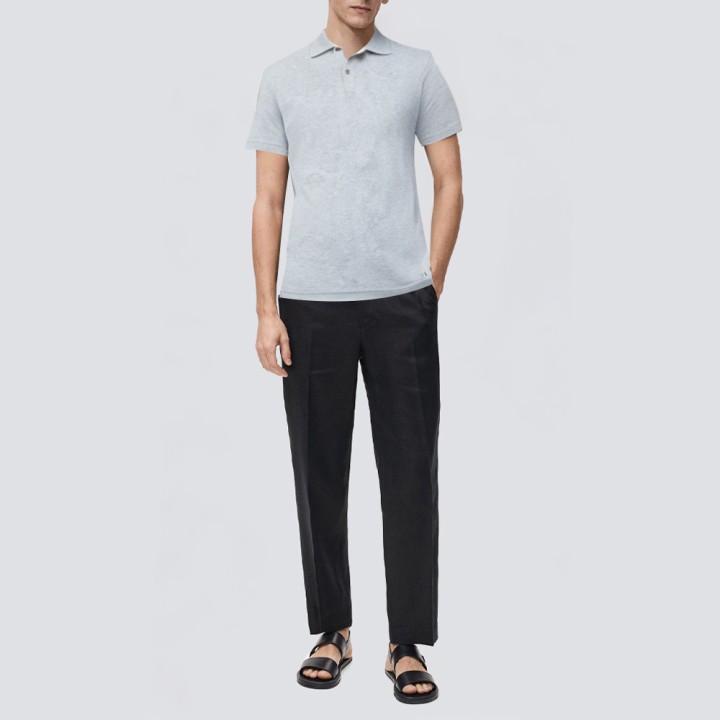 Street wear blank quick-wash men's polo shirt