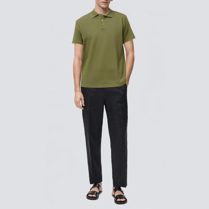 Summer high-quality cotton polo shirt
