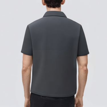 High quality black short sleeve men's polo shirt
