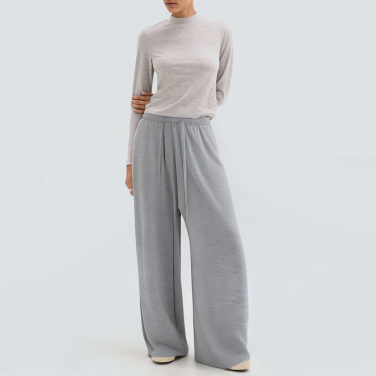 Gray casual loose women's sports trousers