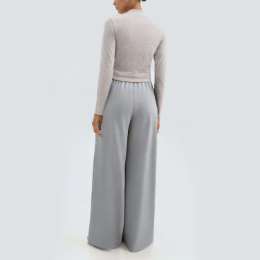 Gray casual loose women's sports trousers