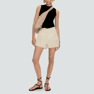 Lightweight wide-leg A-line women's casual shorts