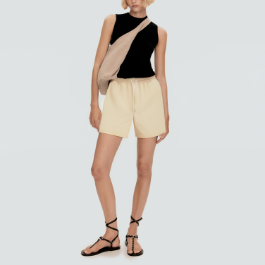 Lightweight casual drawstring waist women's shorts